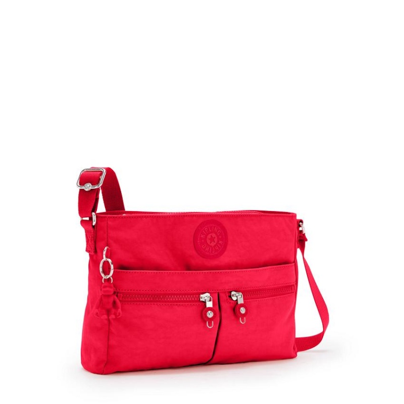 Red Kipling New Angie Crossbody Bags | UAE-K1650Y