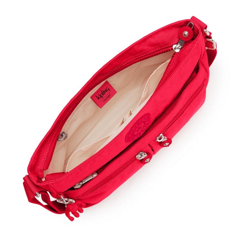 Red Kipling New Angie Crossbody Bags | UAE-K1650Y