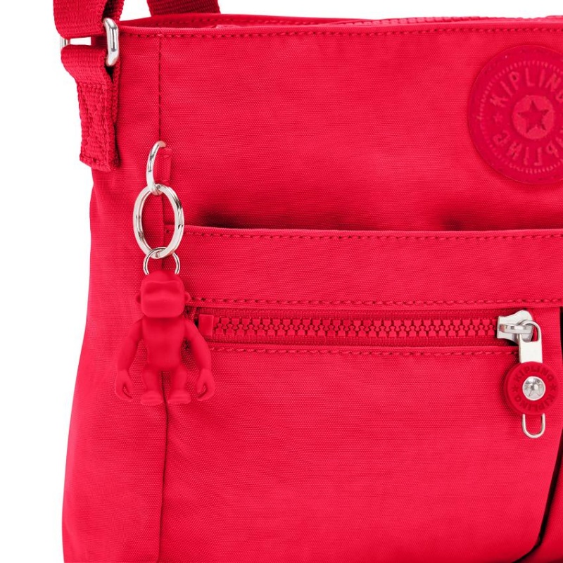 Red Kipling New Angie Crossbody Bags | UAE-K1650Y