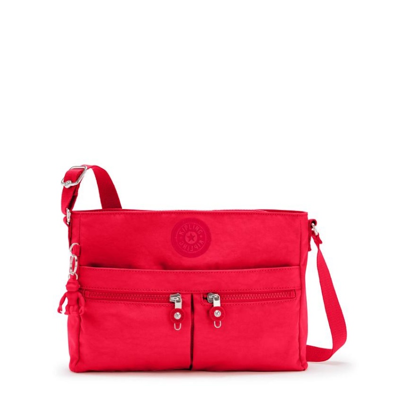 Red Kipling New Angie Crossbody Bags | UAE-K1650Y