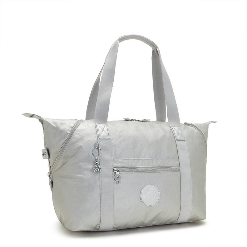 Silver Kipling Art Medium Gym Bags | UAE-K1722I