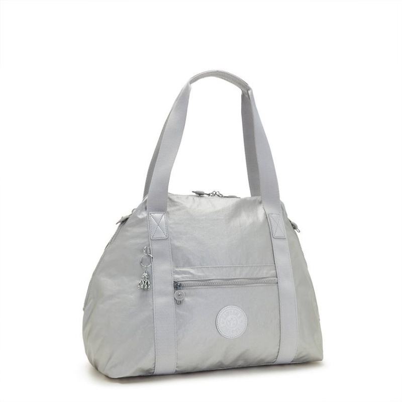 Silver Kipling Art Medium Gym Bags | UAE-K1722I