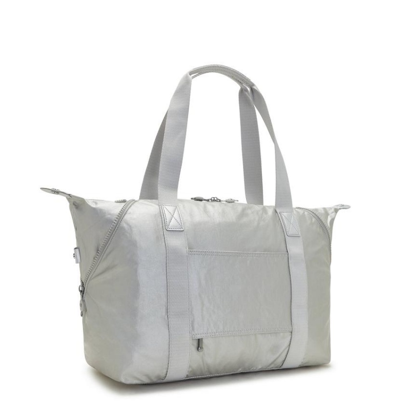 Silver Kipling Art Medium Tote Bags | UAE-K1746J