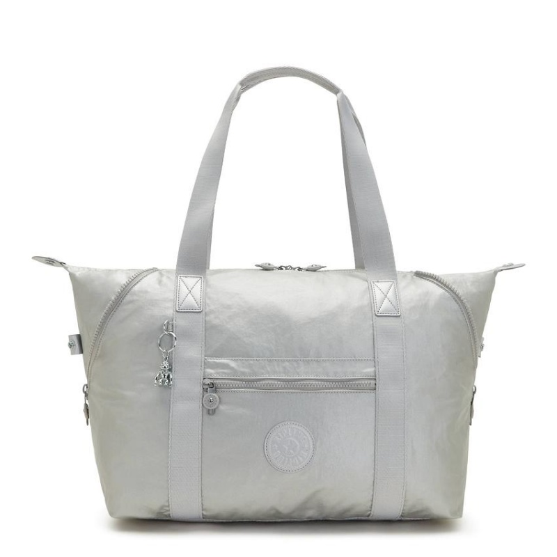 Silver Kipling Art Medium Tote Bags | UAE-K1746J