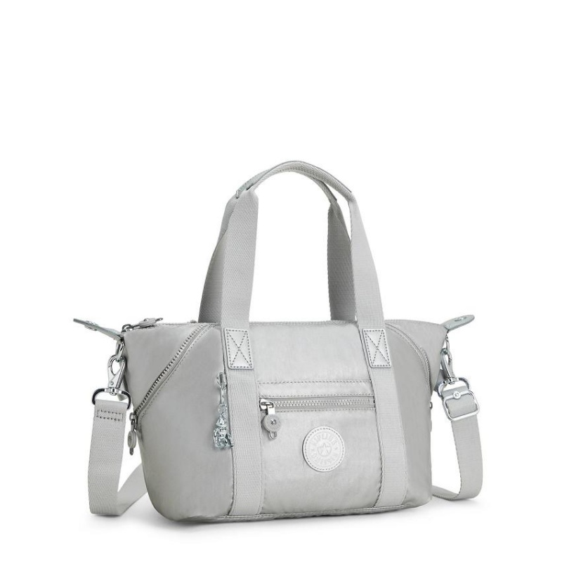 Silver Kipling Art Mini Metallic Handbags | UAE-K1805E