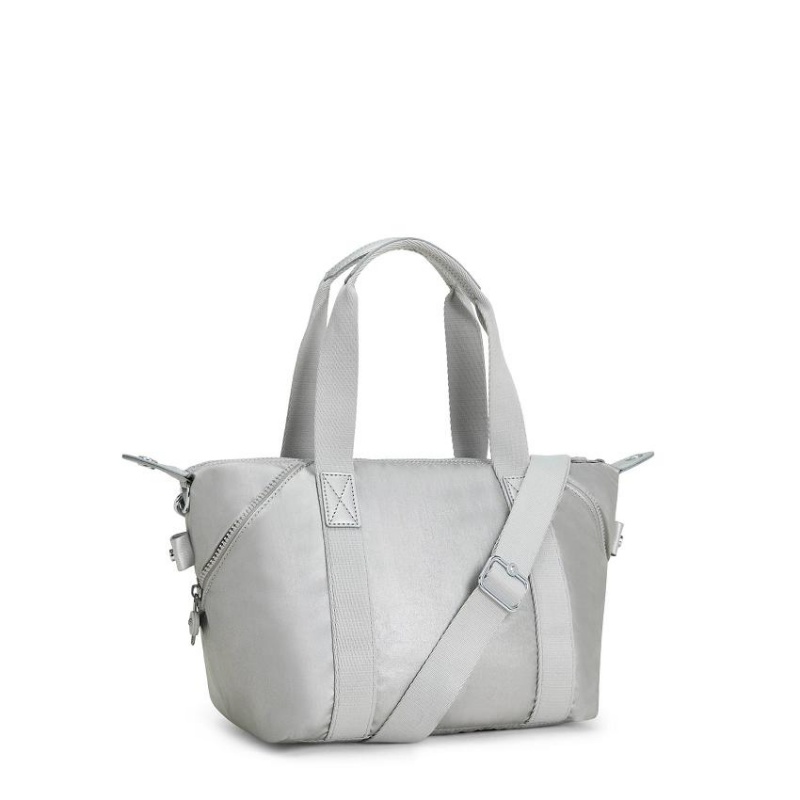 Silver Kipling Art Mini Metallic Handbags | UAE-K1805E