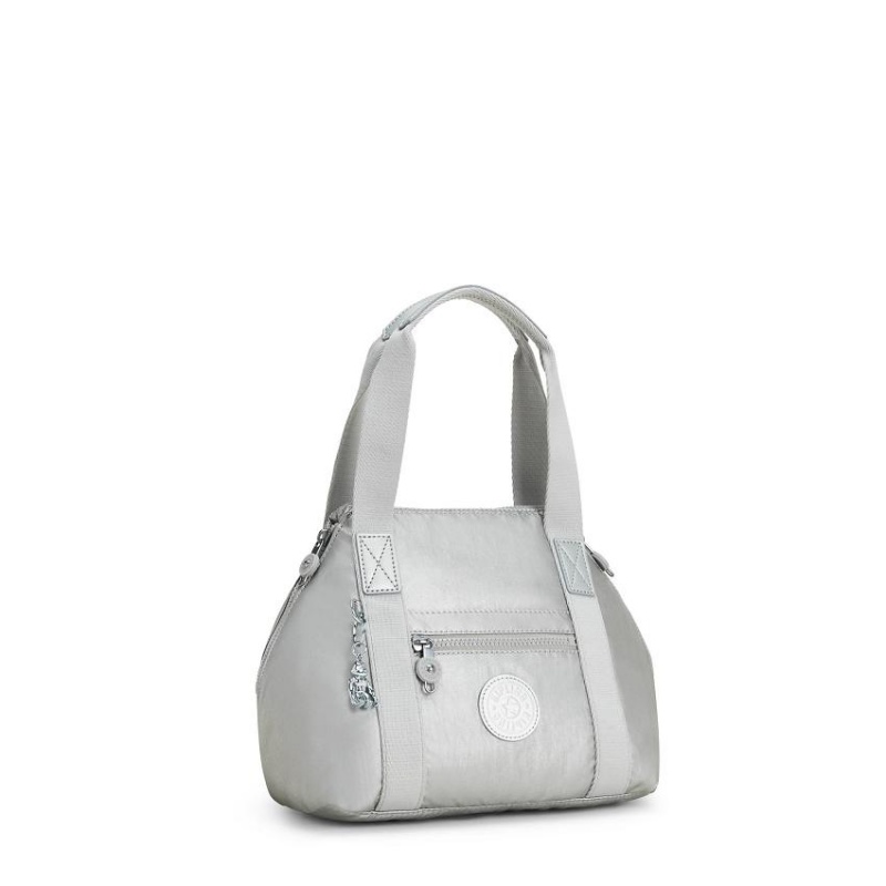 Silver Kipling Art Mini Metallic Handbags | UAE-K1805E