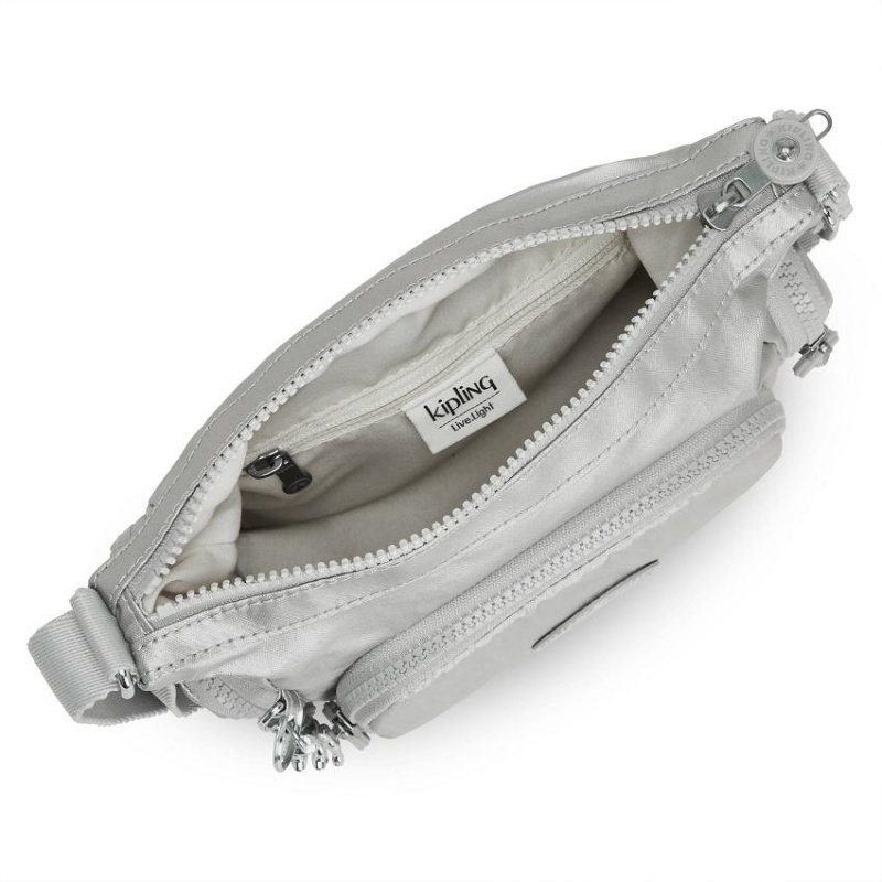 Silver Kipling Gabbie Mini Crossbody Bags | UAE-K1573Z