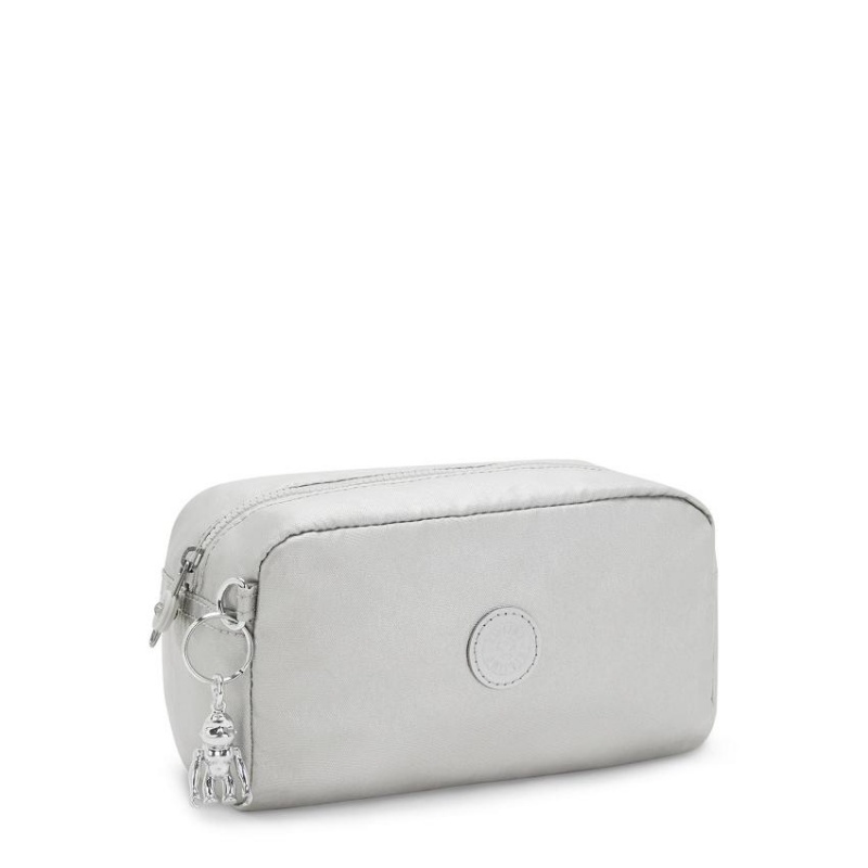 Silver Kipling Gleam Makeup Bags | UAE-K1137N