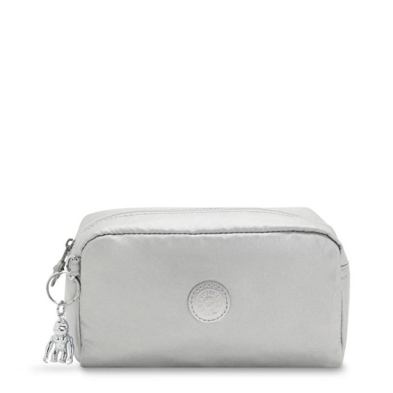 Silver Kipling Gleam Makeup Bags | UAE-K1137N