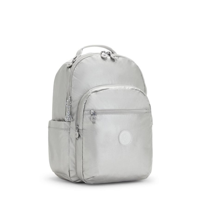 Silver Kipling Seoul Large Laptop Backpacks | UAE-K1340R