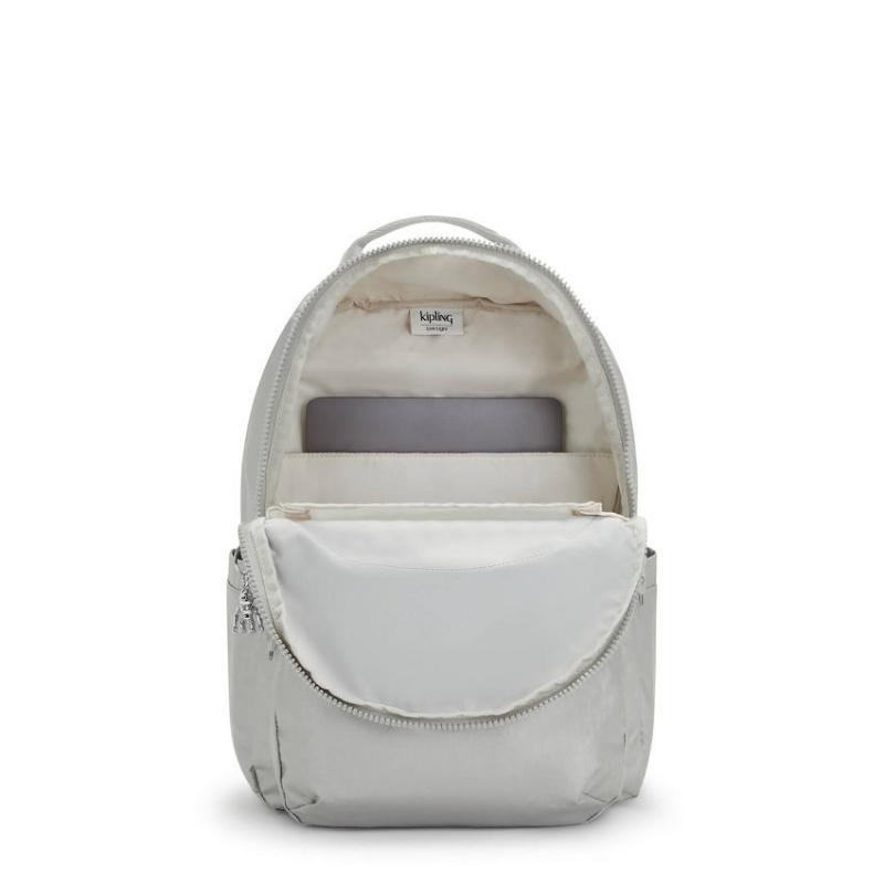 Silver Kipling Seoul Large Laptop Backpacks | UAE-K1340R