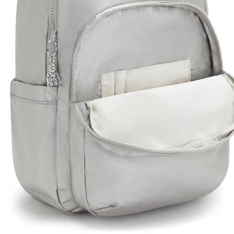 Silver Kipling Seoul Large Laptop Backpacks | UAE-K1340R