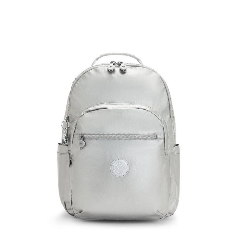 Silver Kipling Seoul Large Laptop Backpacks | UAE-K1340R