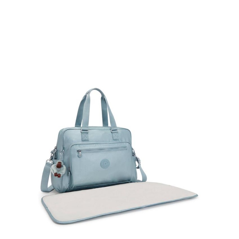 Turquoise Metal Kipling Alanna Metallic Handbags | UAE-K1800M