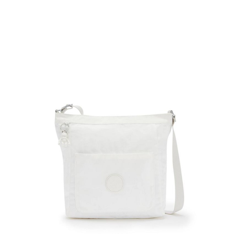 White Kipling Erasmo Crossbody Bags | UAE-K1563U